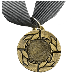 MED8 | Bronze Medal 38mm X 25mm Recess