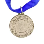 MED9 | Silver Medal 38mm X 25mm Recess - Blue