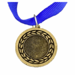MED10 | Bronze Medal 38mm X 25mm Recess - Blue