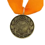 MED9 | Bronze Medal 38mm X 25mm Recess - Orange