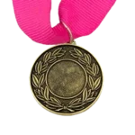 MED9 | Bronze Medal 38mm X 25mm Recess - Pink