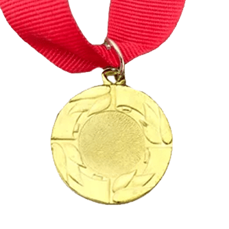 MED8 | Gold Medal 38mm X 25mm Recess