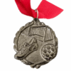Casted Silver Medals – No Inserts Medals - Red