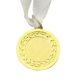MED10|Gold Medal 38mm X 25mm Recess