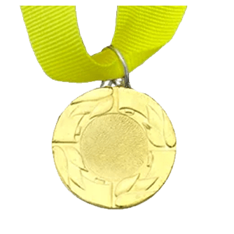 MED8 | Gold Medal 38mm X 25mm Recess