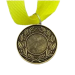MED9 | Bronze Medal 38mm X 25mm Recess - Yellow